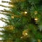 3.5ft. Pre-Lit New England Pine Artificial Christmas Tree In Iron Colored Urn, Clear Lights